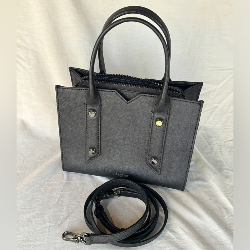 Top handle Botkier saffiano bag with crossbody strap - Picture 3 of 4